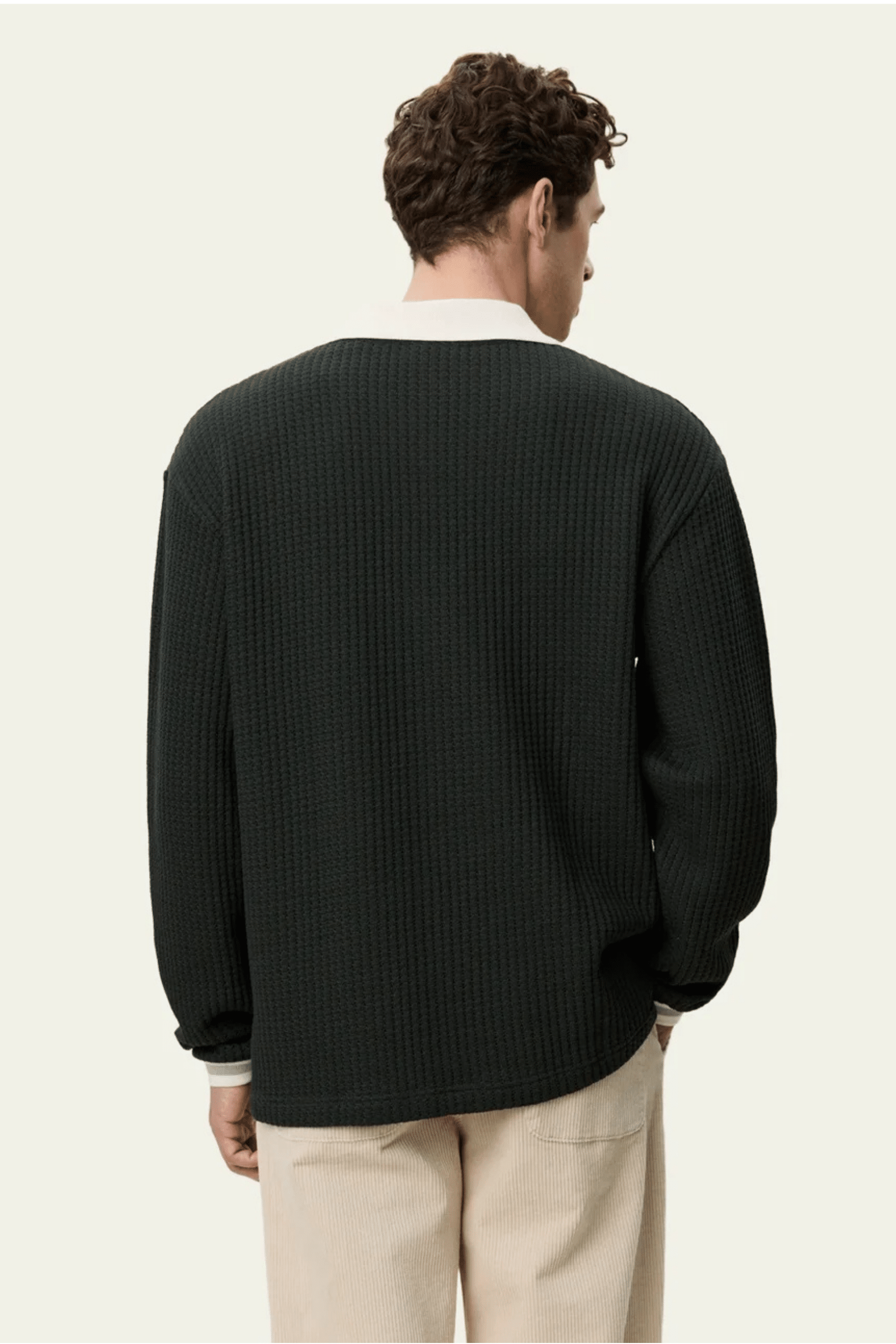 Sweat Waffle Coton Vert