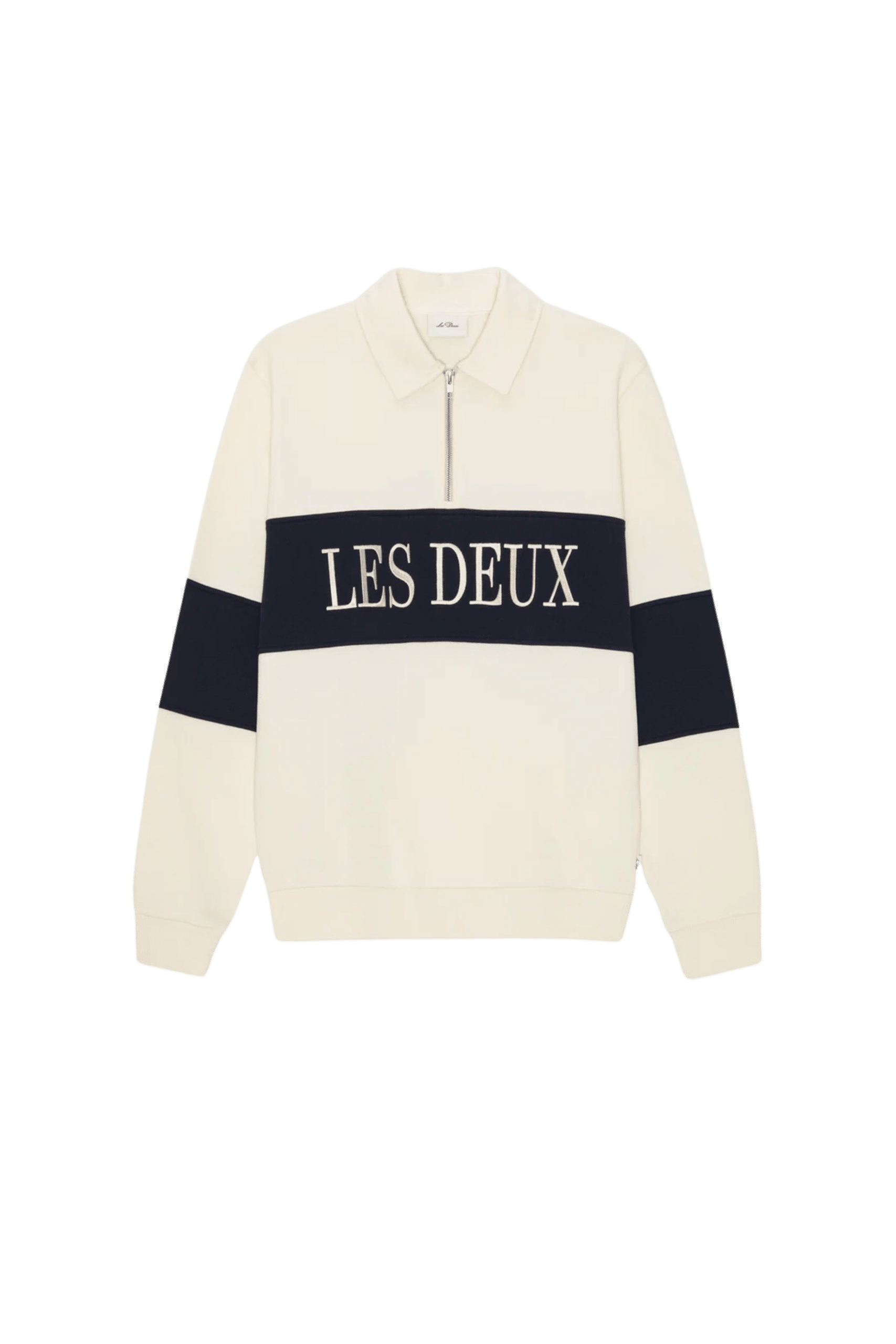 Sweat Rugby Col Zippé Coton Ivoire