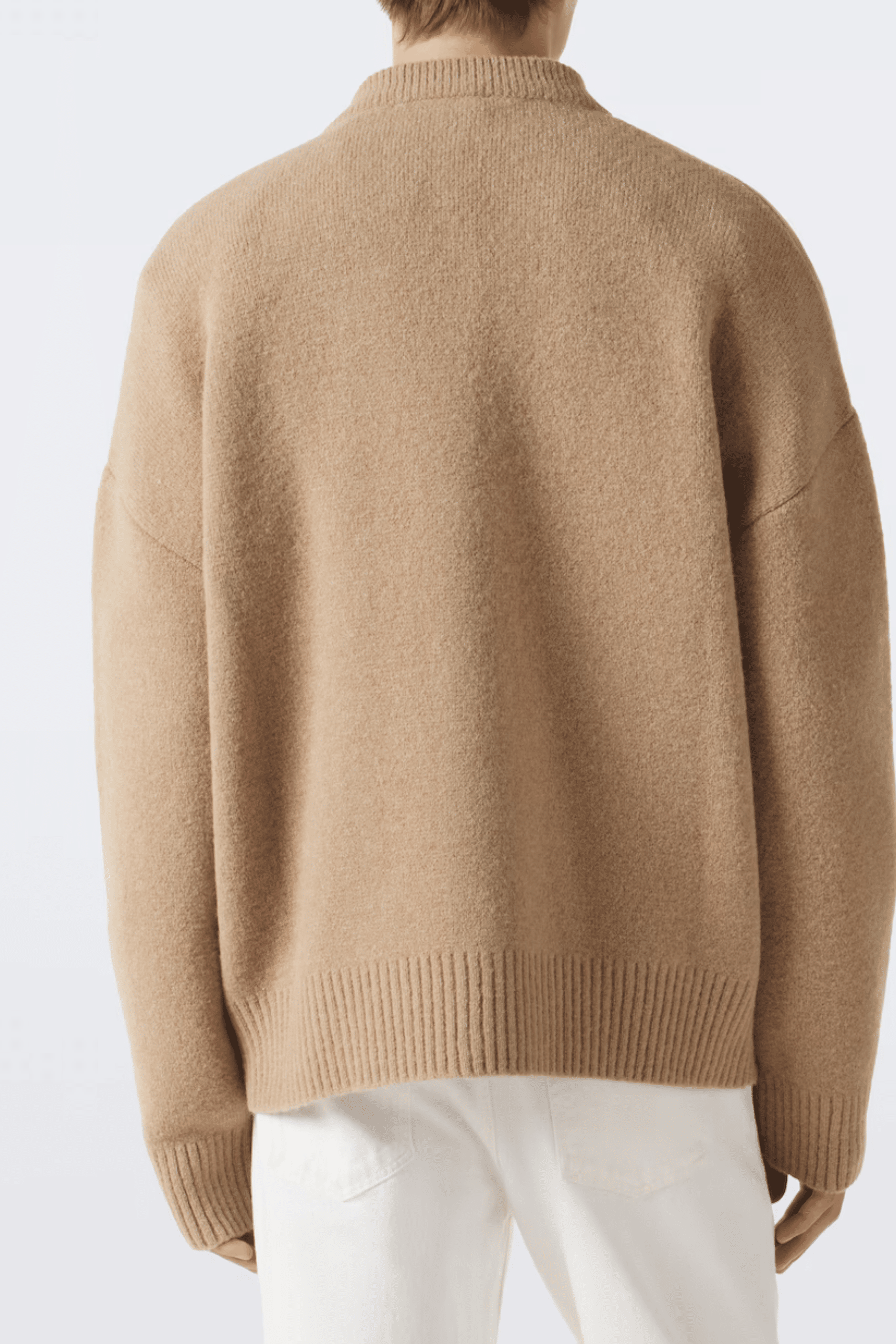 Cardigan Alpaga Beige Cœur Écru