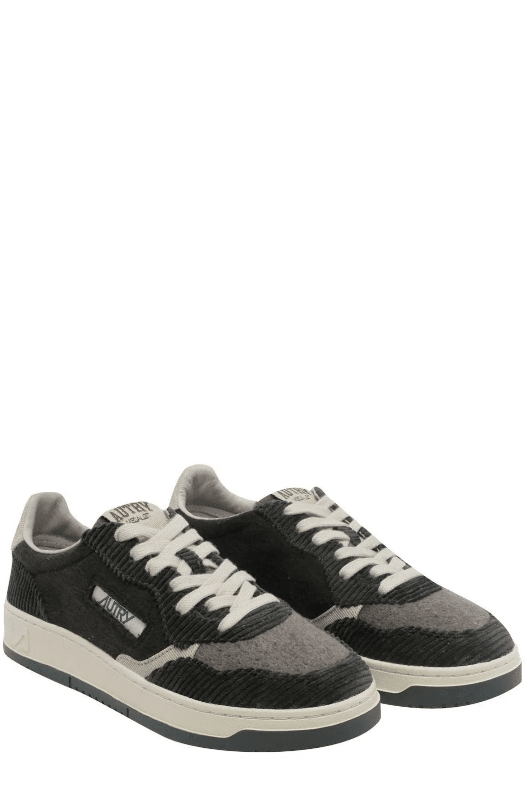 Sneakers Medalist Velours Côtelé Vert Taupe