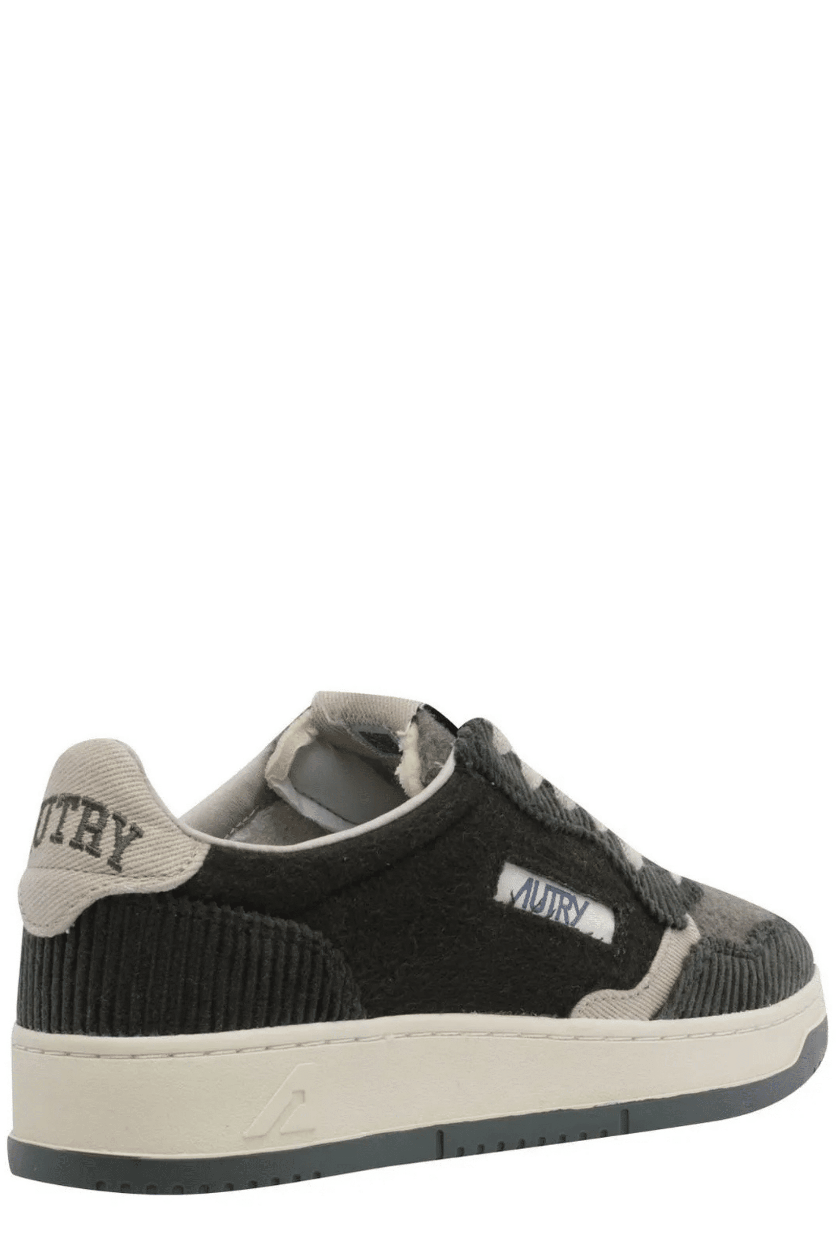 Sneakers Medalist Velours Côtelé Vert Taupe