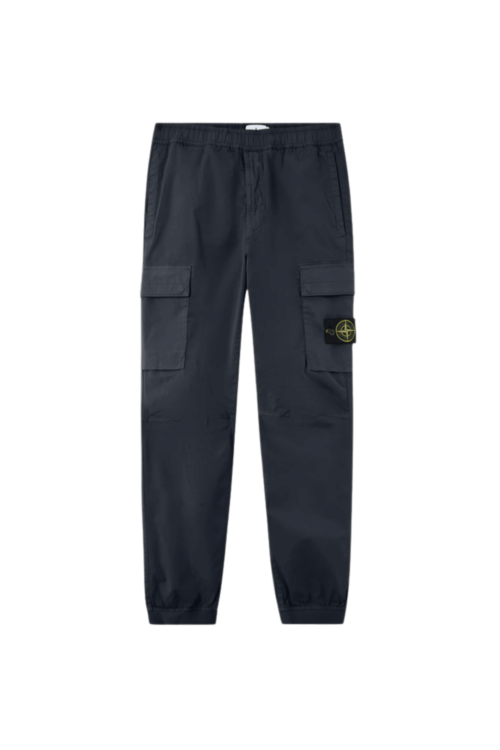 Pantalon Cargo Fuselé Coton Extensible Marine