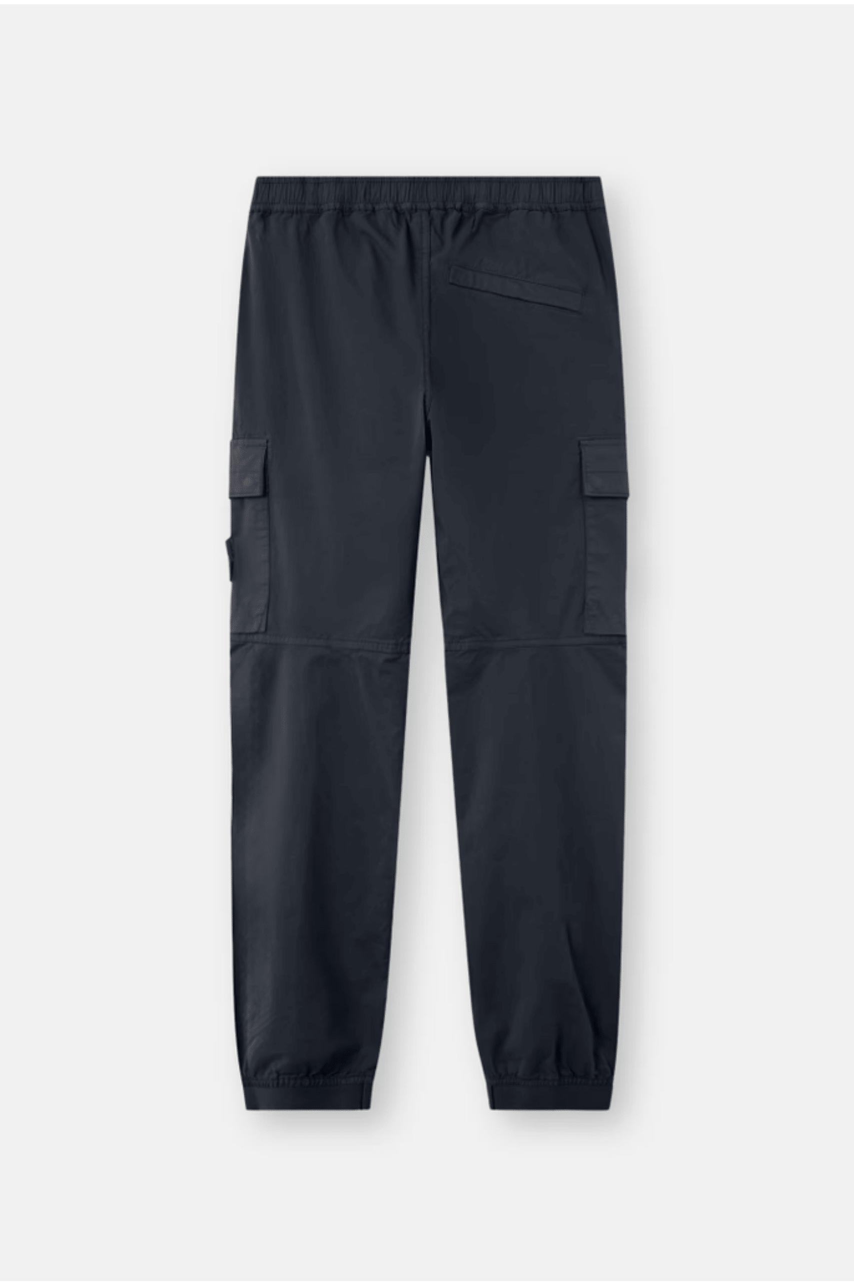 Pantalon Cargo Fuselé Coton Extensible Marine