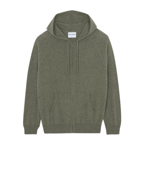 Gilet Rony Cachemire Kaki Chiné