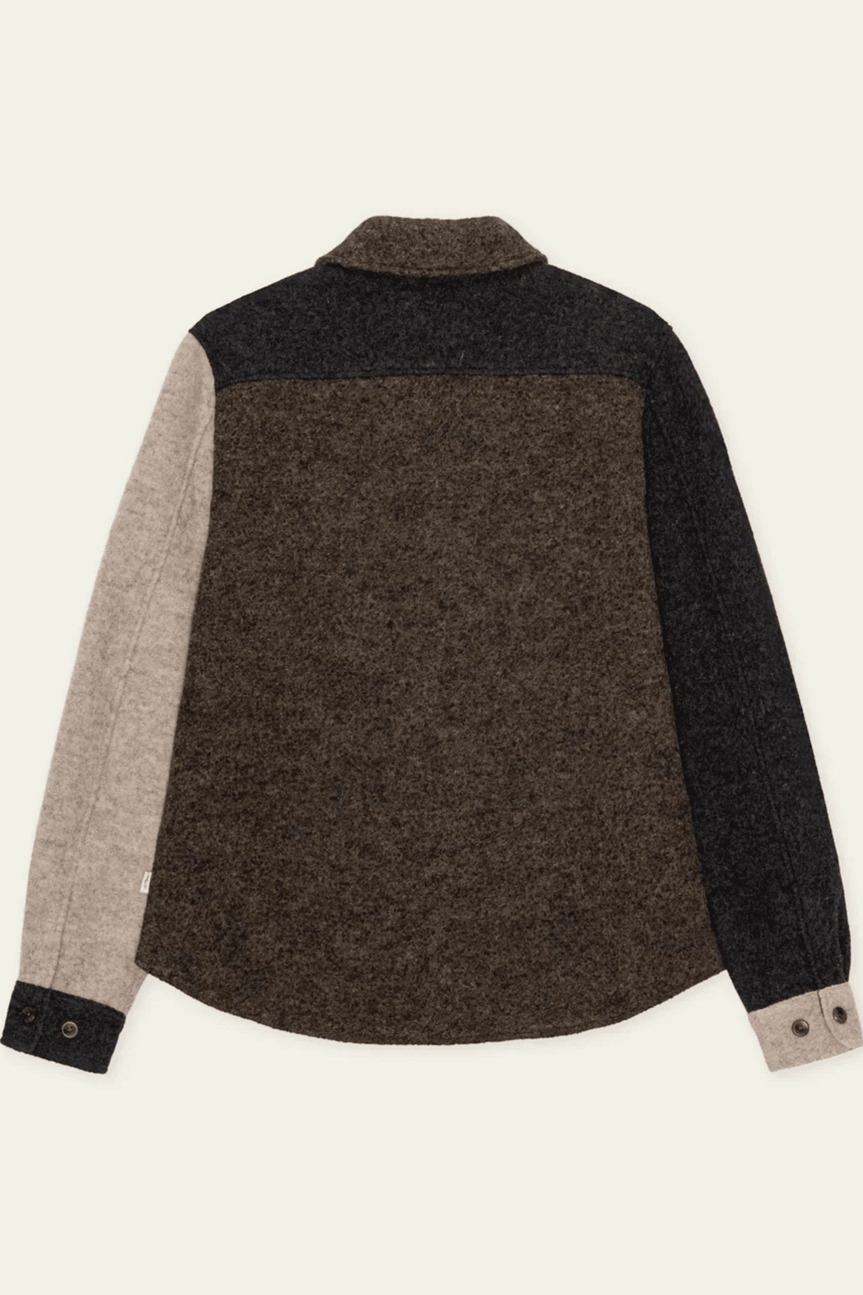 Surchemise Laine Colourblock Camaïeu de Marron