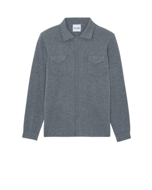 Chemise Julius Cachemire Gris Flanelle