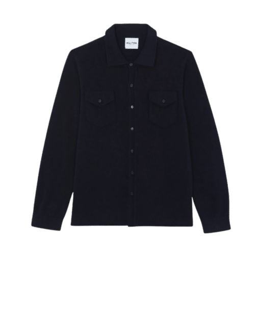 Chemise Julius Cachemire Marine Foncé