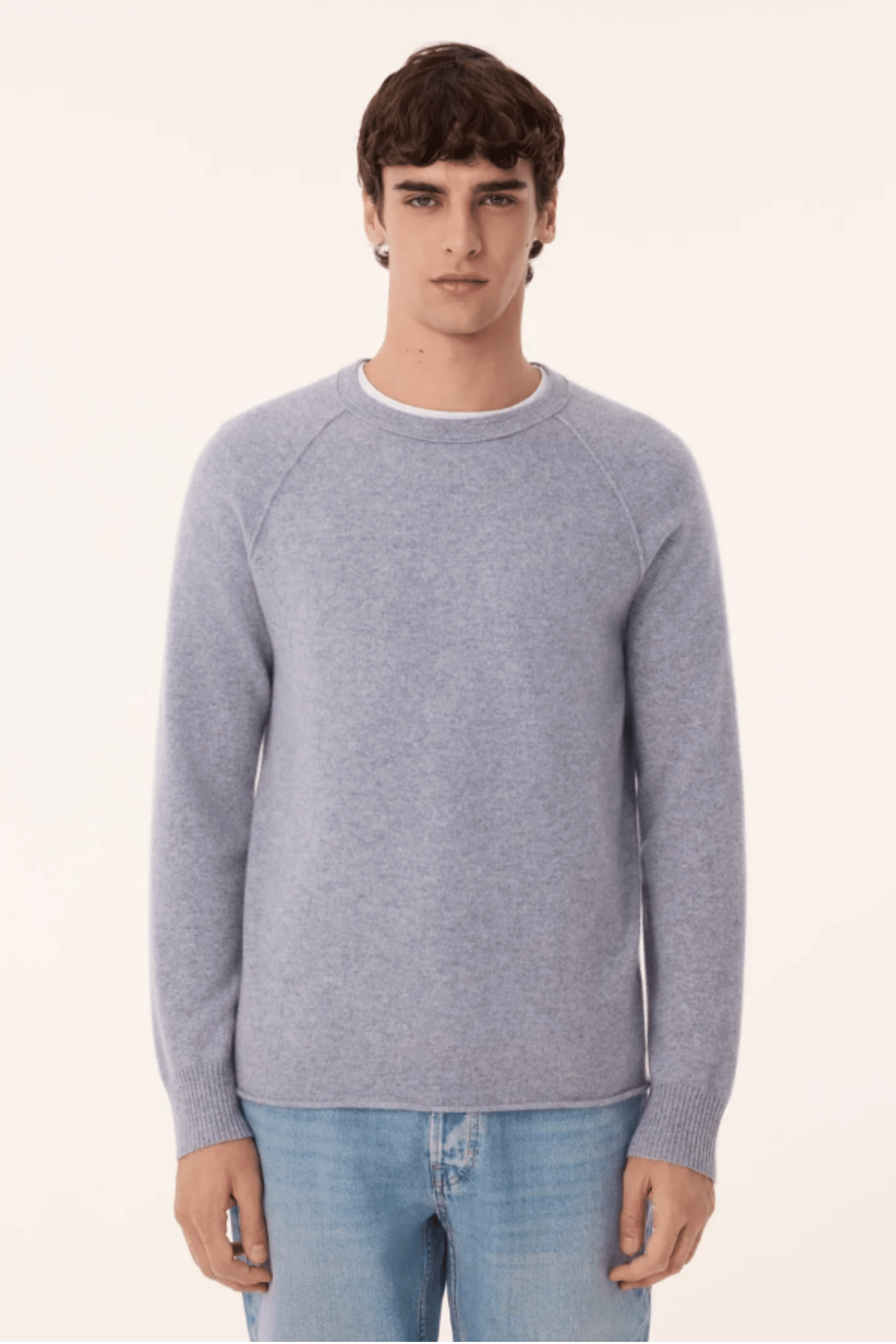 Pull Balthazar Cachemire Gris Chiné