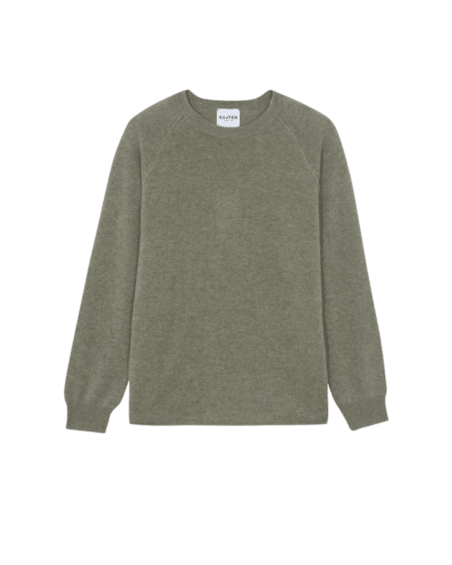 Pull Balthazar Cachemire Kaki Chiné