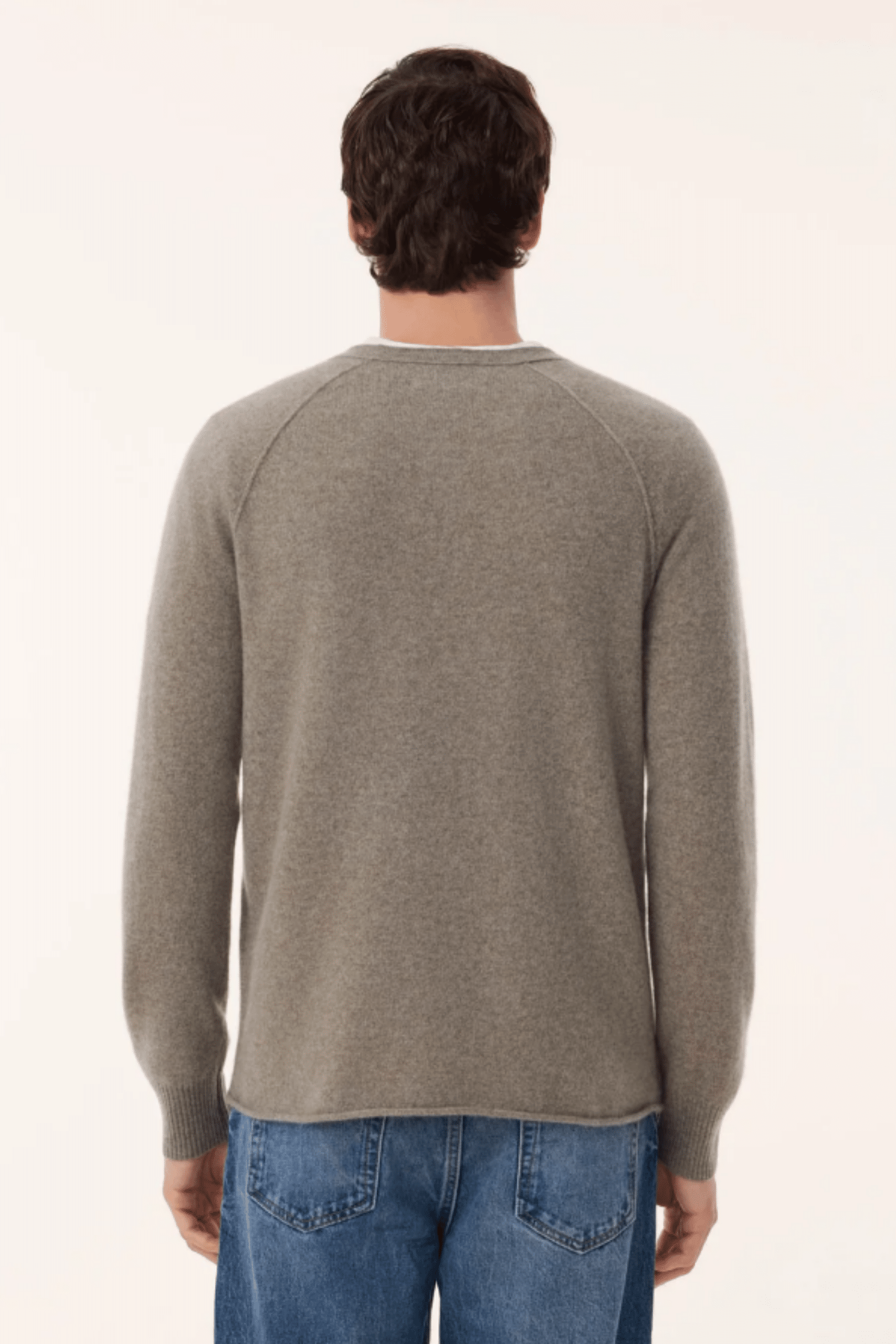 Pull Balthazar Cachemire Kaki Chiné