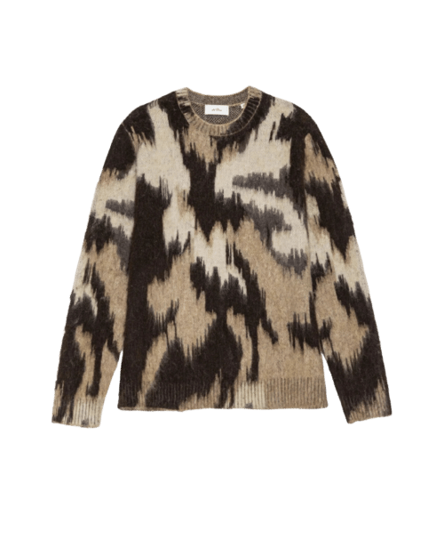 Pull Col Rond Forrest Camouflage Marron