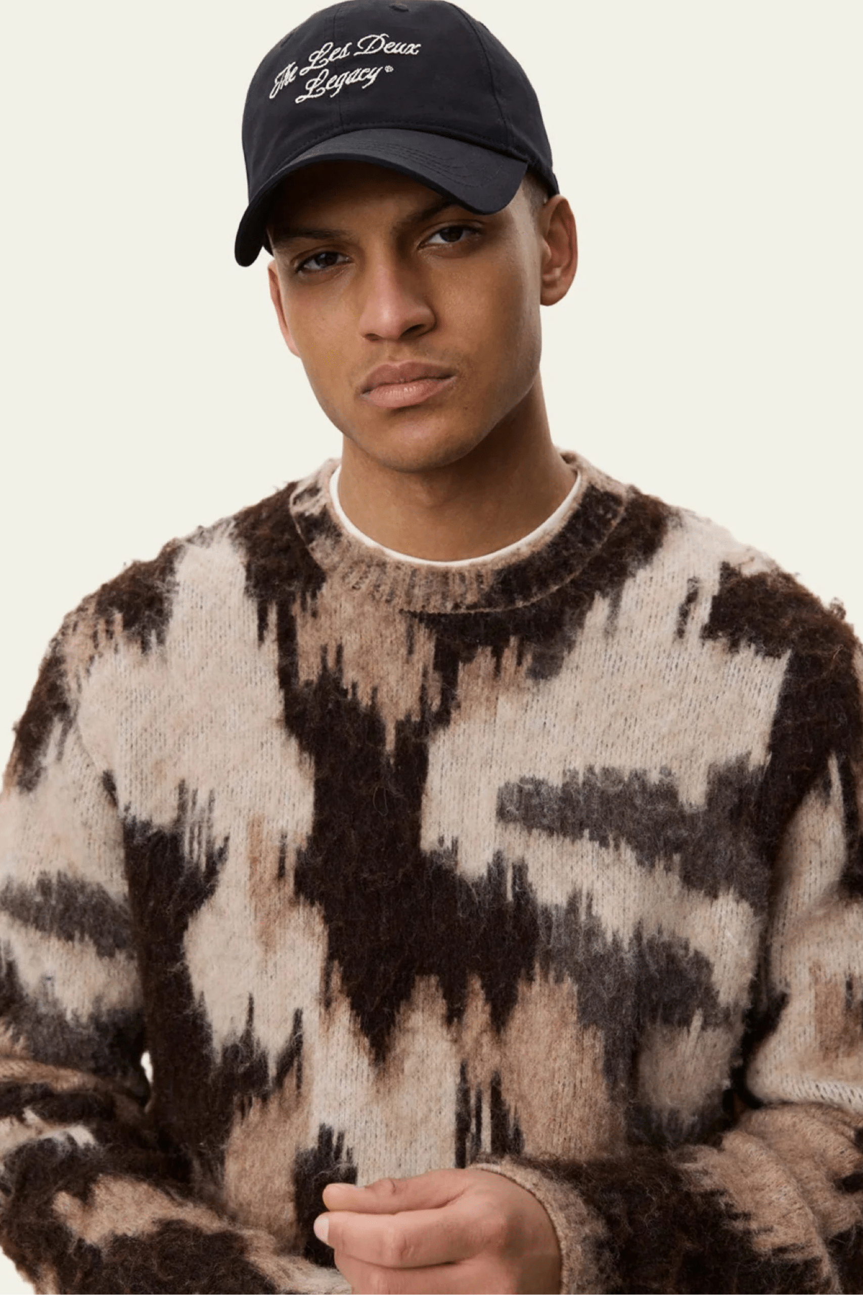 Pull Col Rond Forrest Camouflage Marron