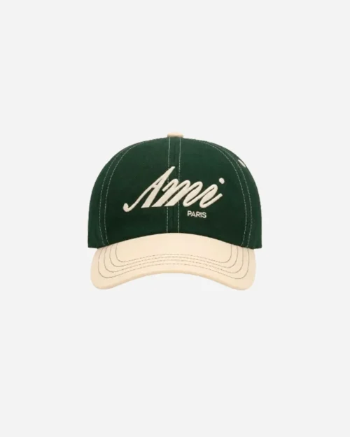 Casquette Vert Ivoire Broderie Ivoire