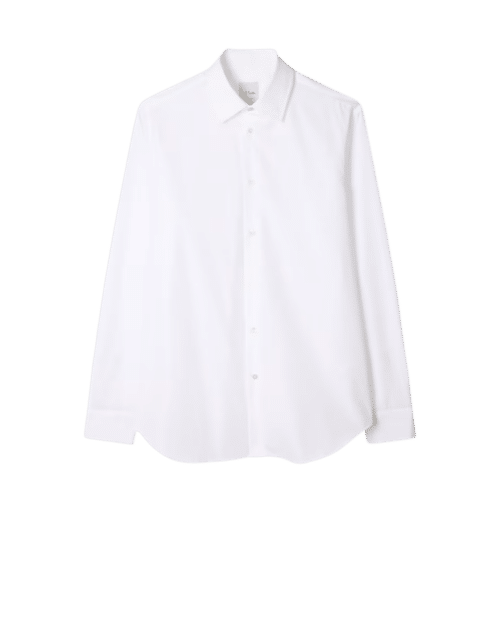 Chemise Droite Coton Blanc