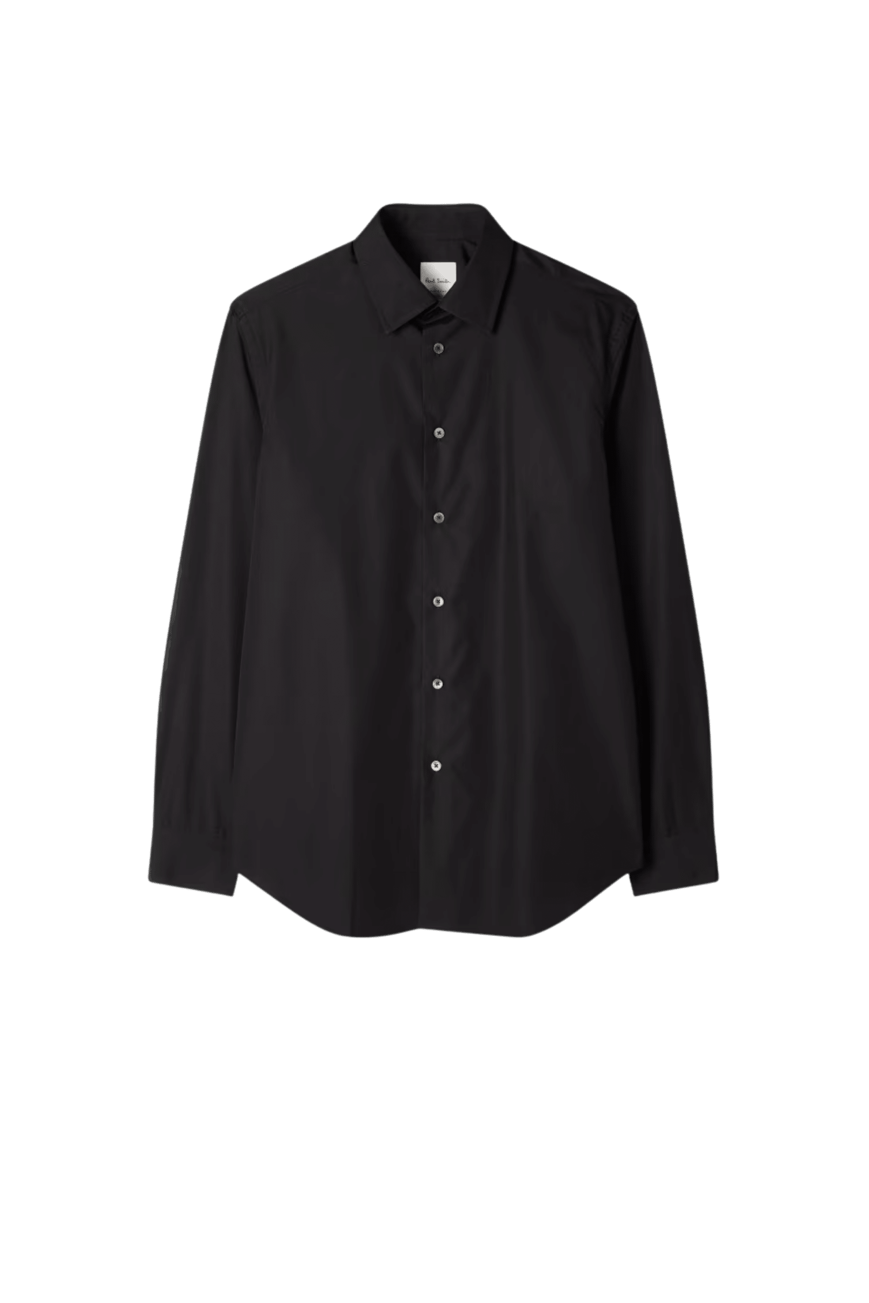 Chemise Droite Coton Noir