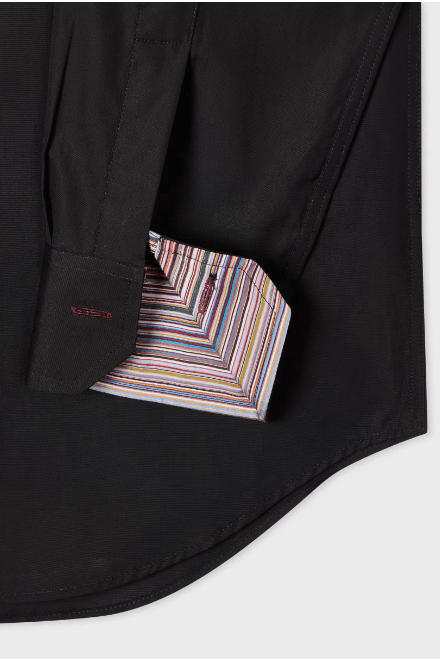 Chemise Droite Coton Noir