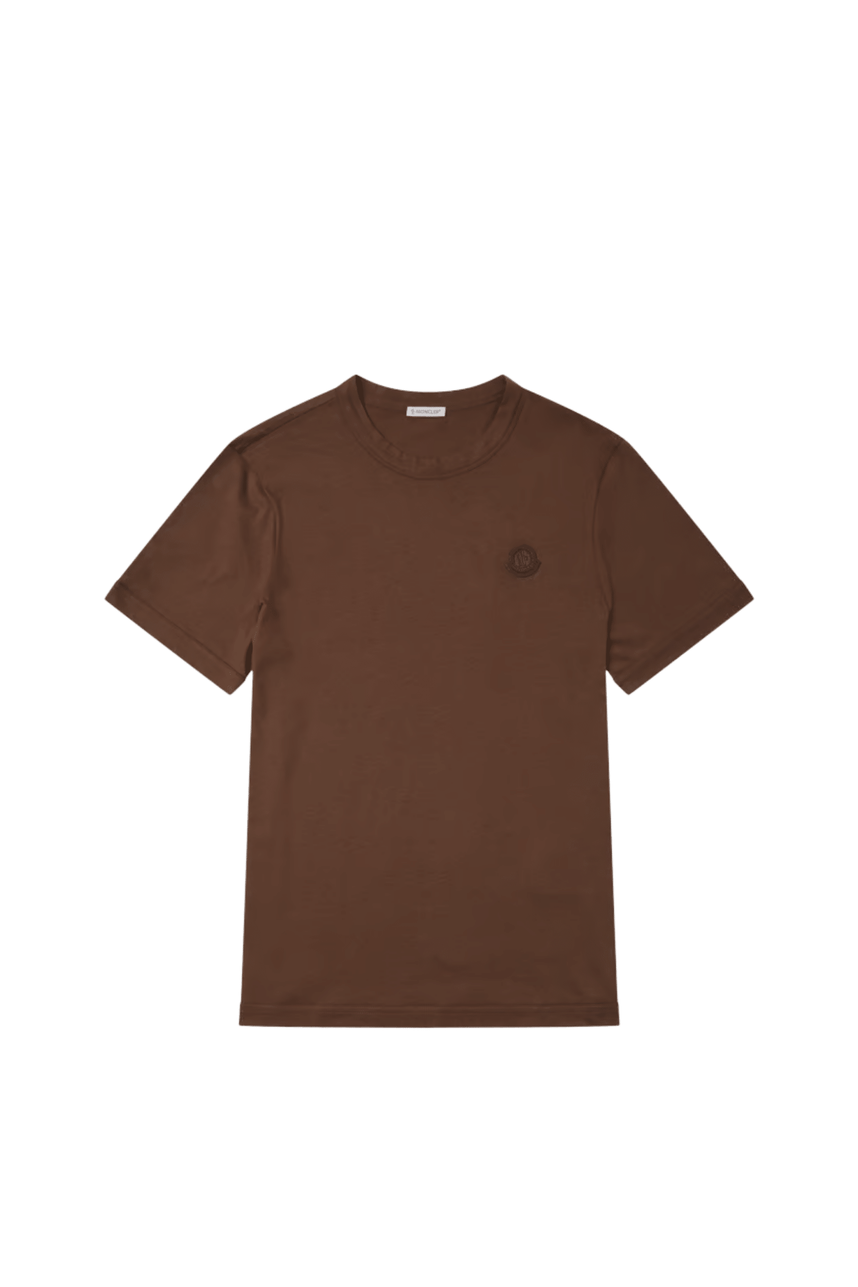 Tee-Shirt Coton Marron Logo Ton sur Ton