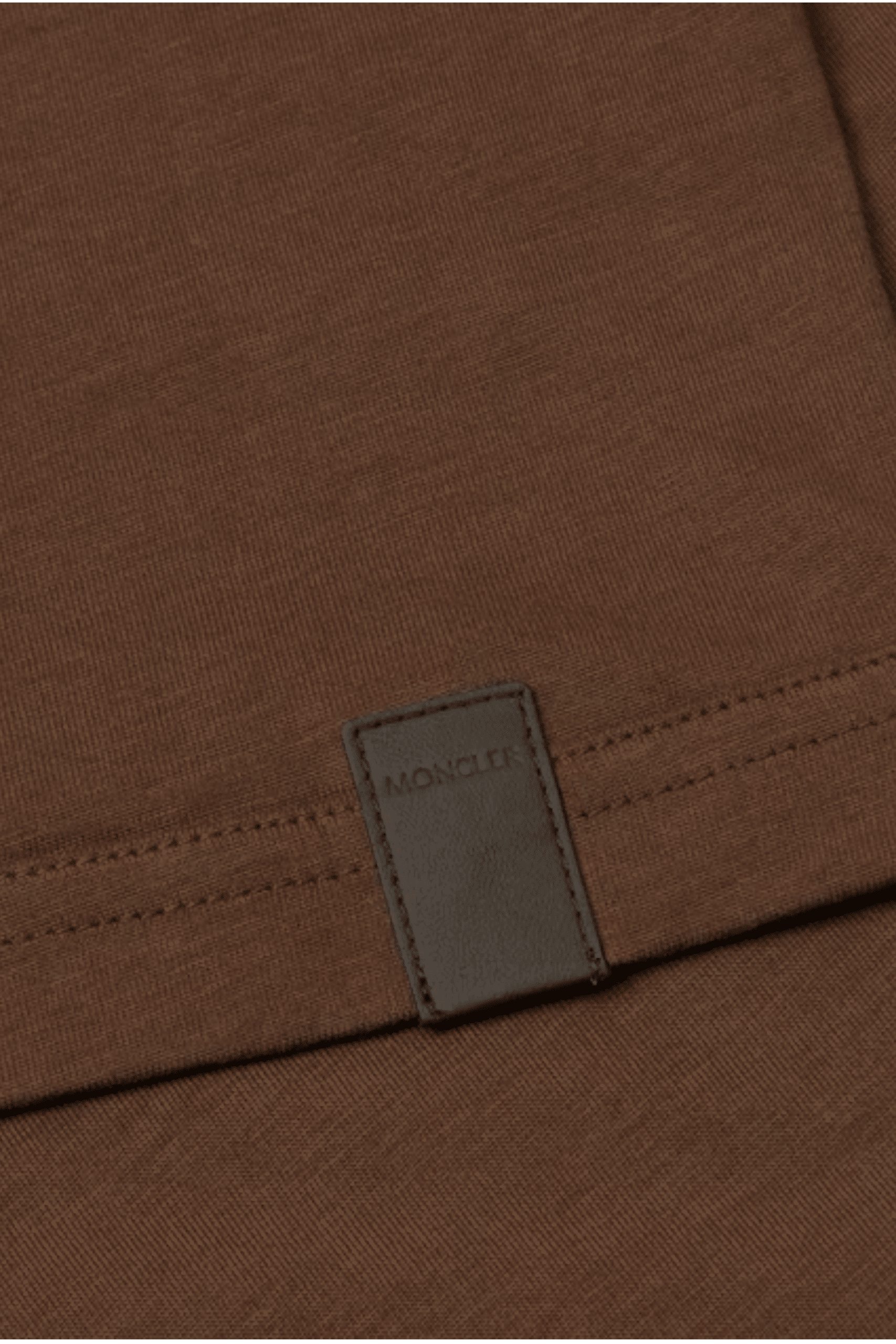 Tee-Shirt Coton Marron Logo Ton sur Ton