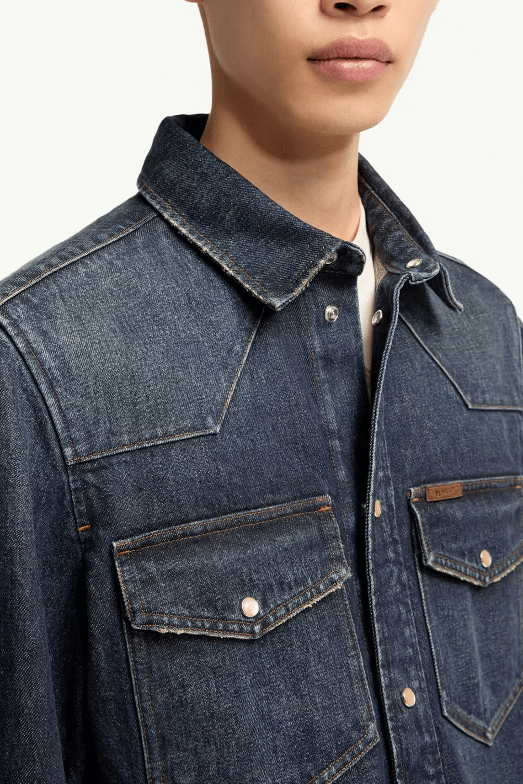 Surchemise Denim Bleu Foncé