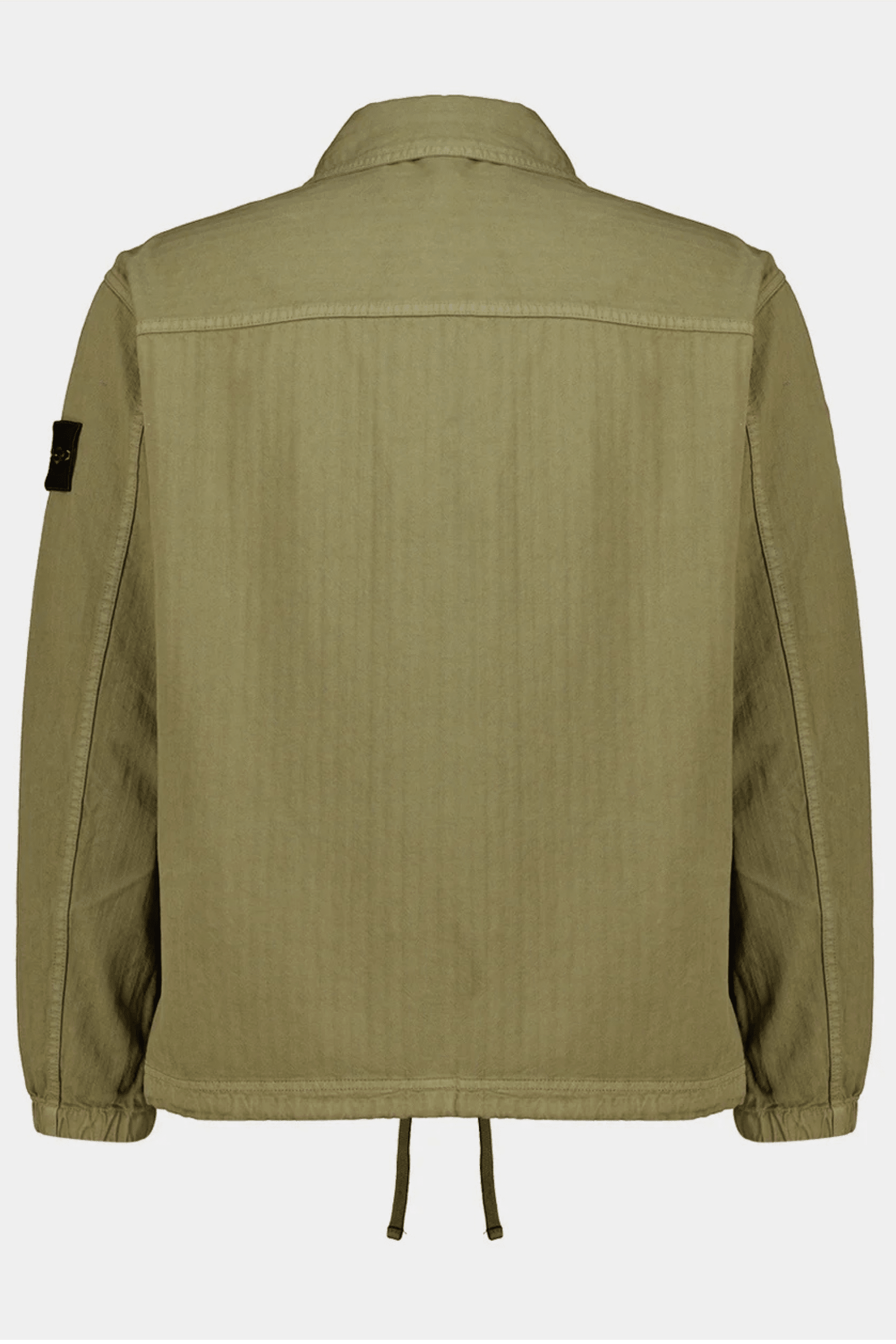 Surchemise en coton à chevrons Vert Militaire