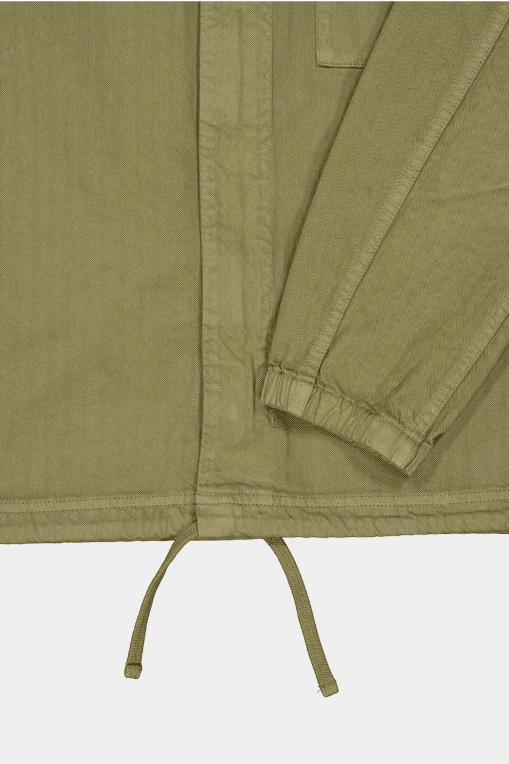 Surchemise en coton à chevrons Vert Militaire