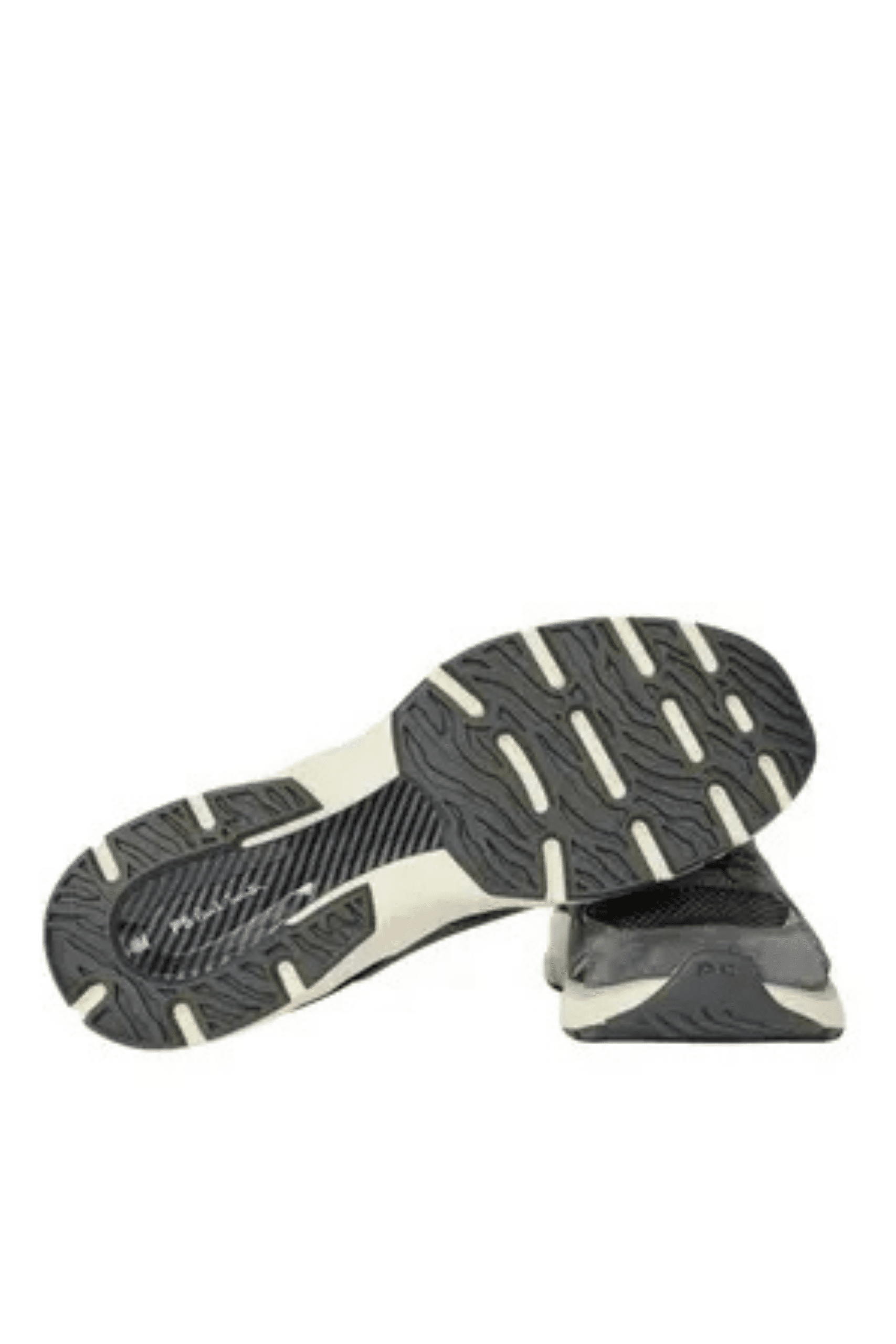 Sneakers Shane Cuir et Tissu Gris Noir