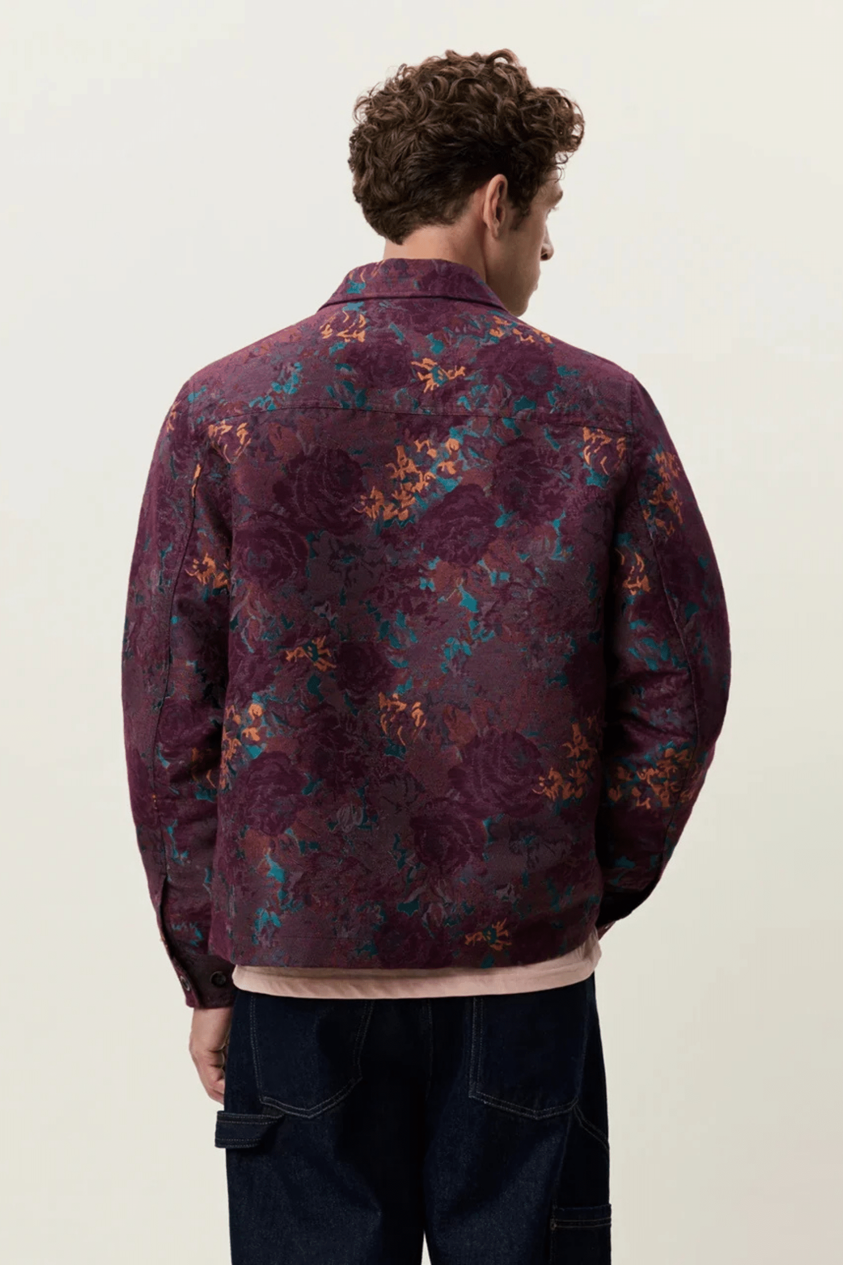 Surchemise Jacquard Leaves Violet