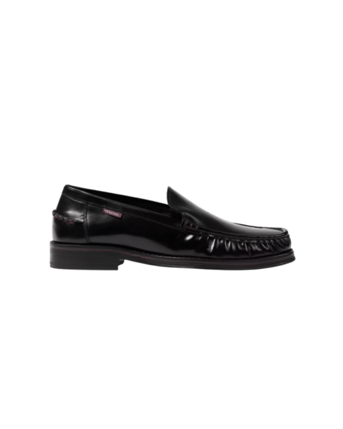 Mocassins Breton Cuir Noir