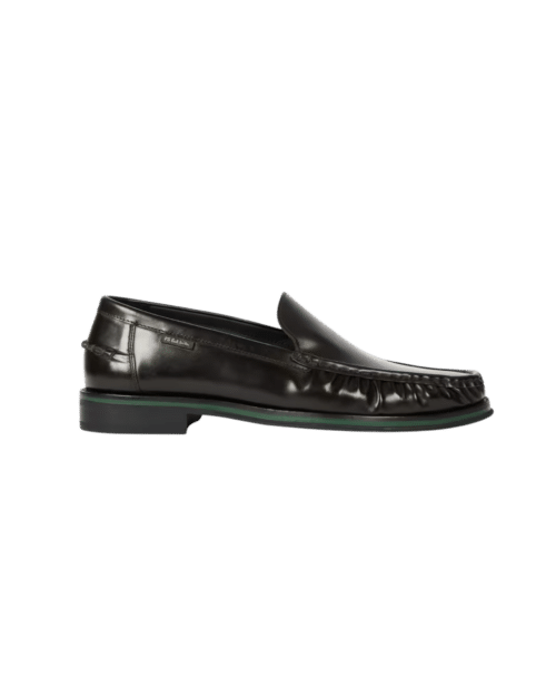 Mocassins Breton Cuir Marron Foncé