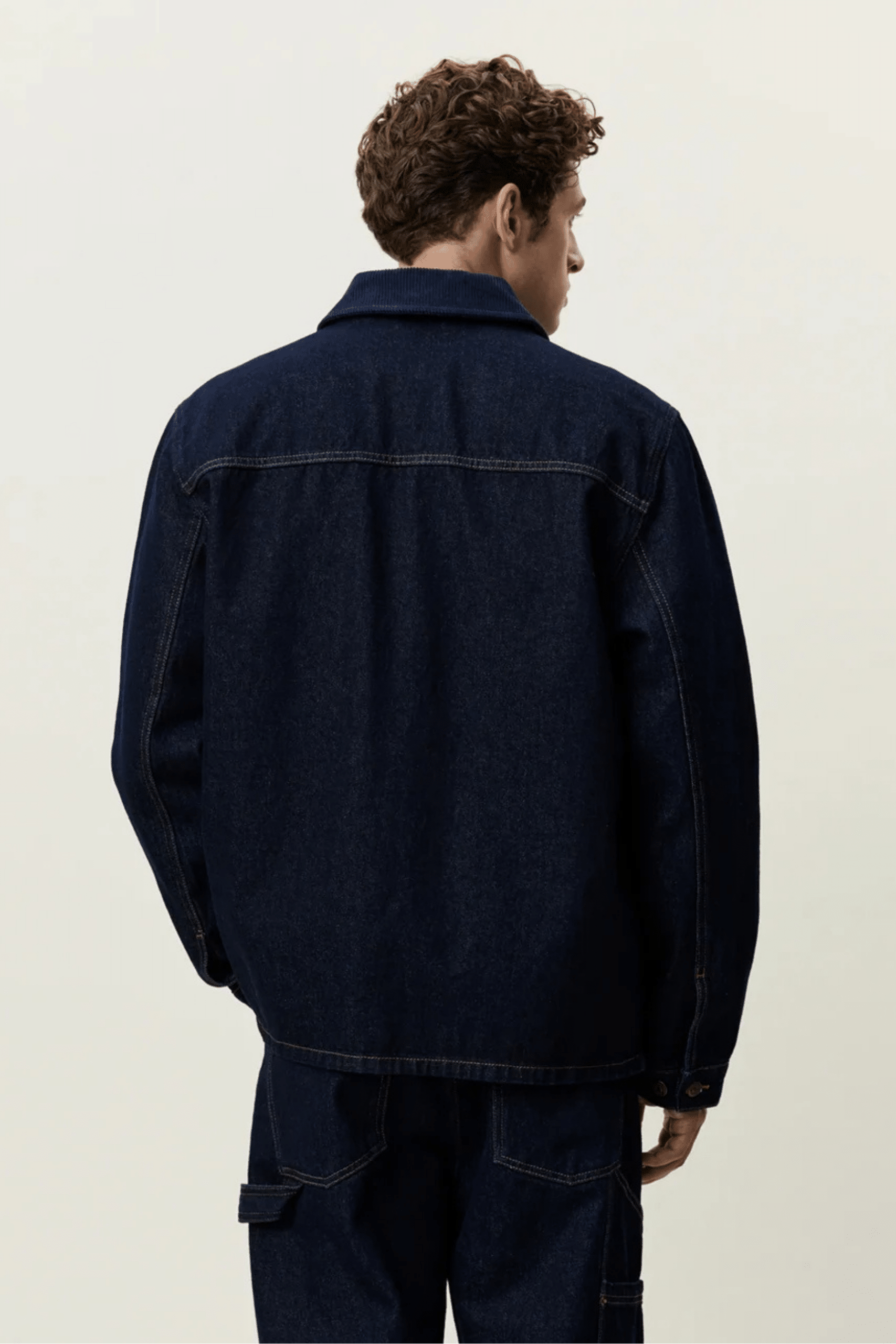 Veste Utility Denim Bleu Nuit