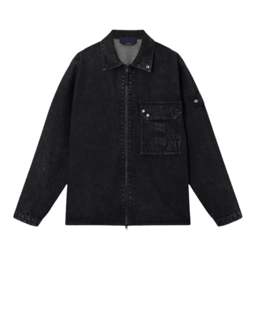 Surchemise Zippée Denim Noir